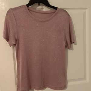 Glittery pink top